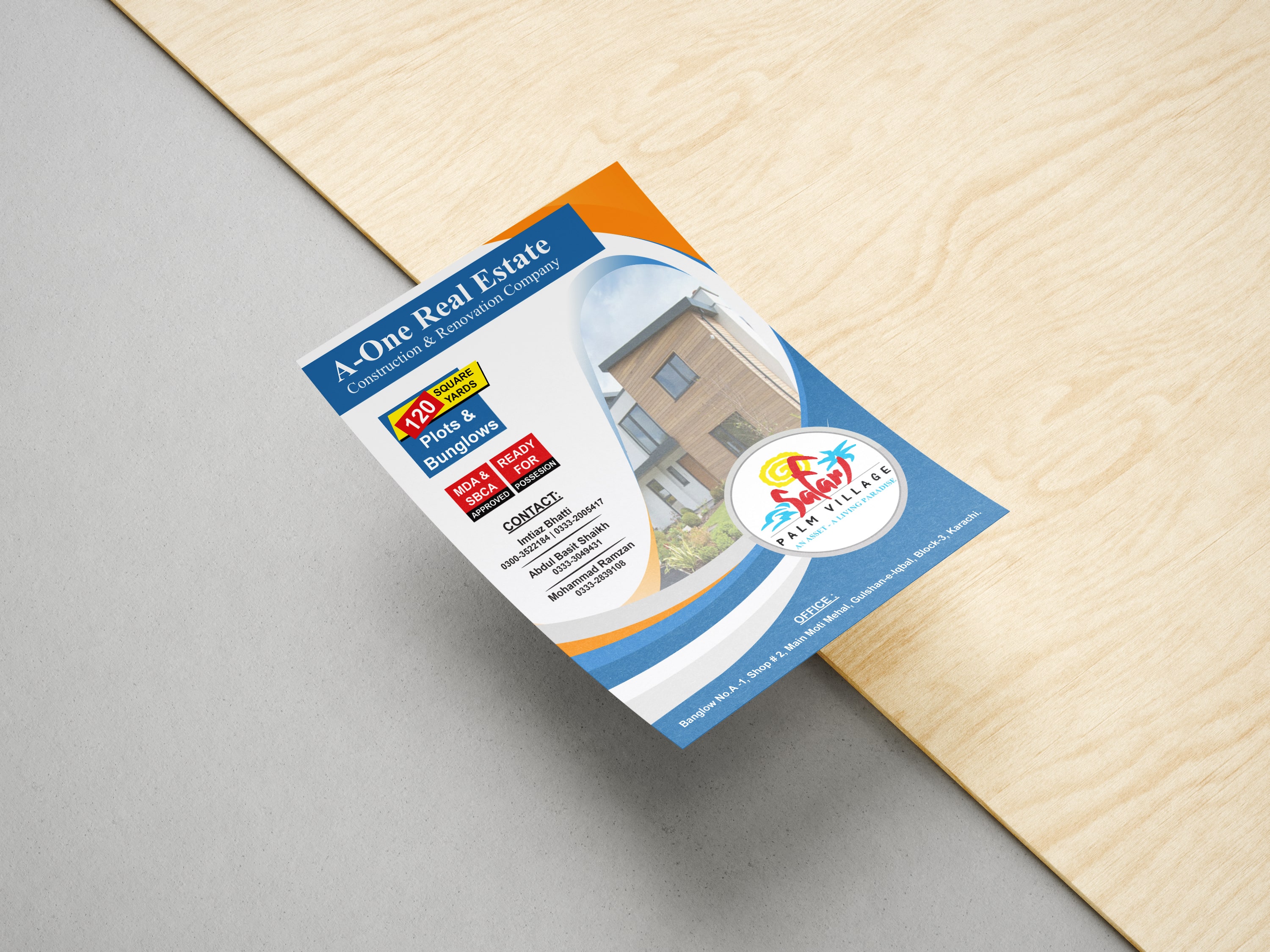 A5 modern flyer design Nevada City marketing