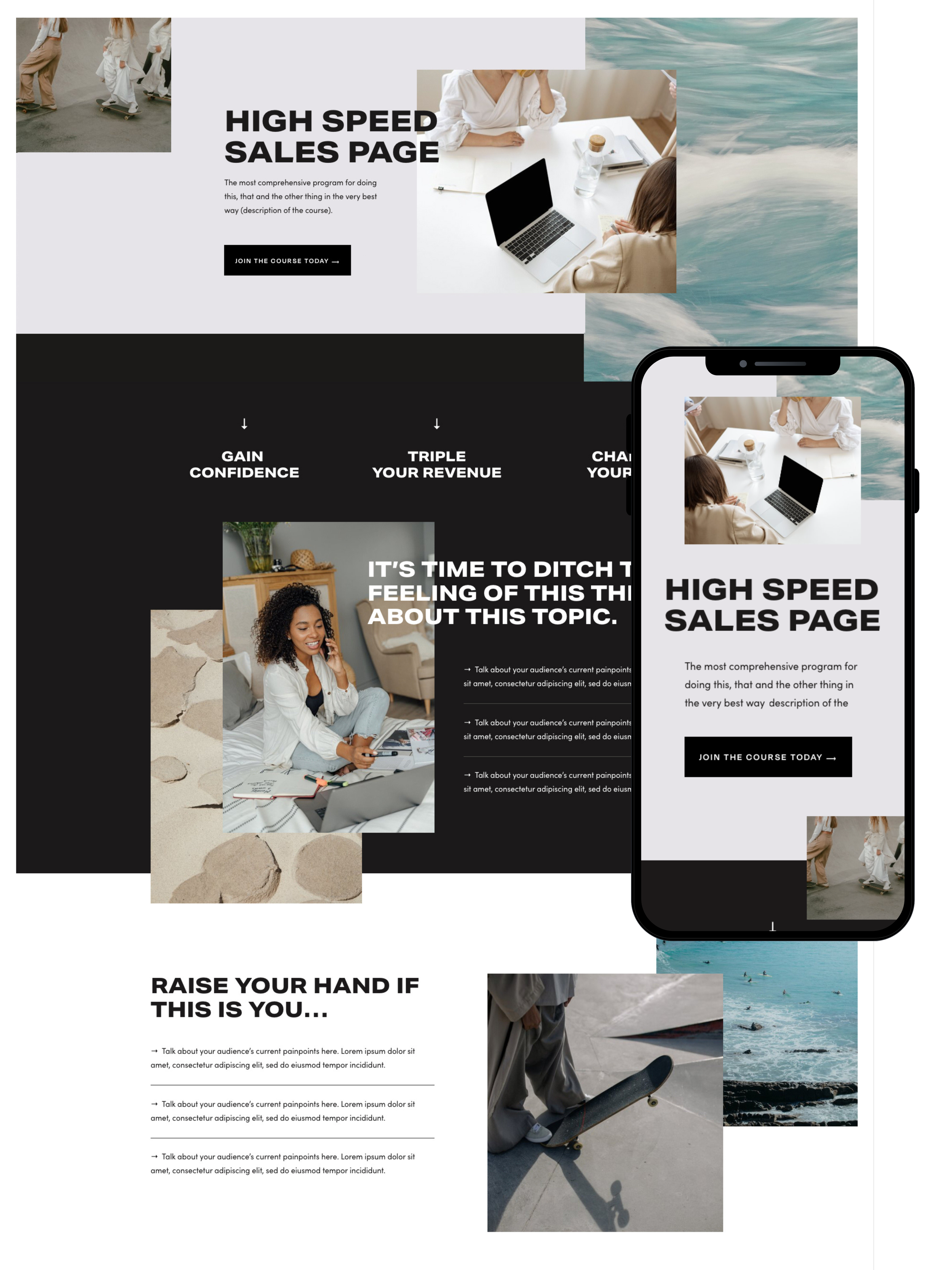 Sales Page Design | Elite Launch Design - Create in Nevada City for Higher Conversions